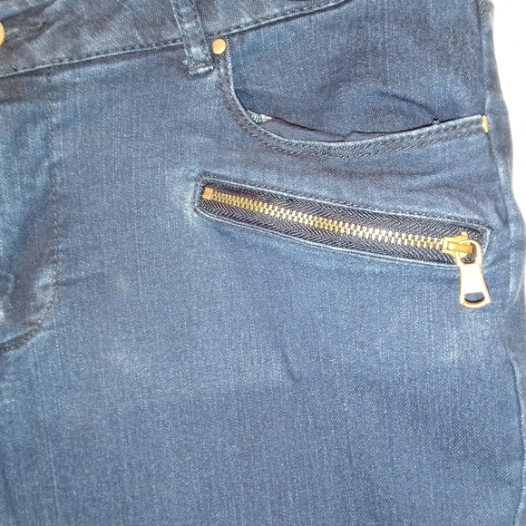 APT 9 SKINNY LEG BLUE BOYFRIEND JEANS SIZE 10 - Picture 2 of 7